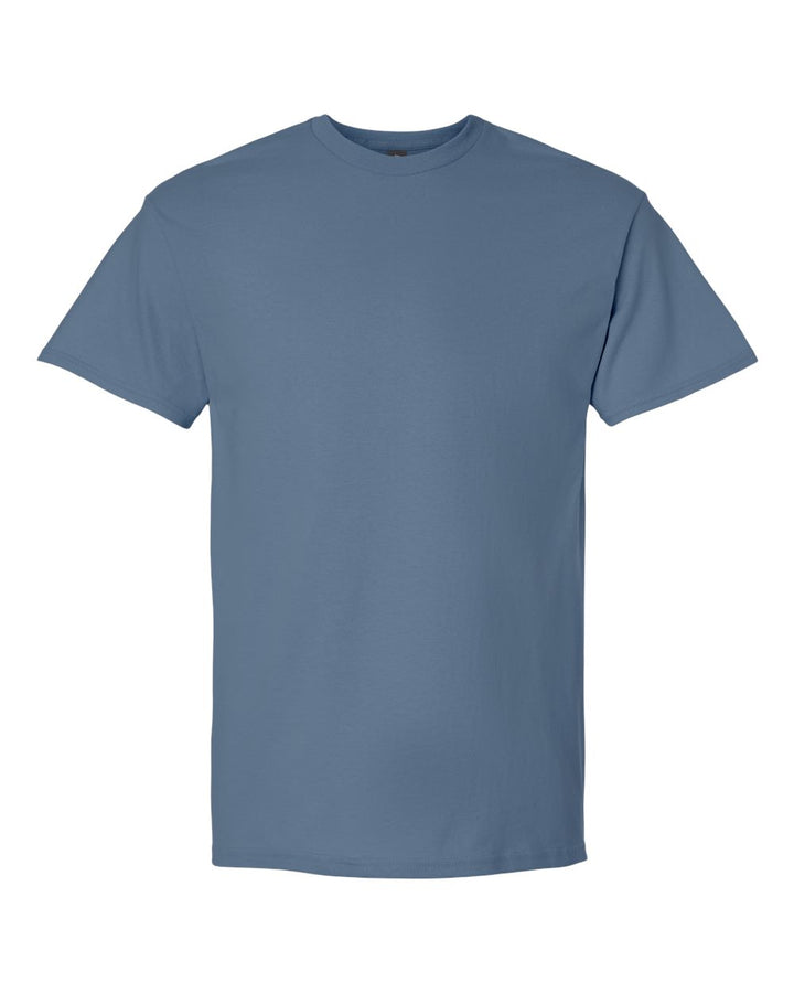 Front View of Indigo Blue Ultra Cotton® T-Shirt - 2000