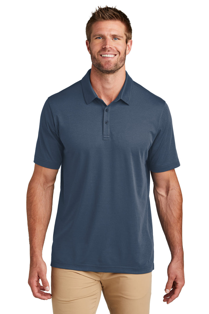 Front View of InsBlue TravisMathew Bayfront Solid Polo TM1MY399