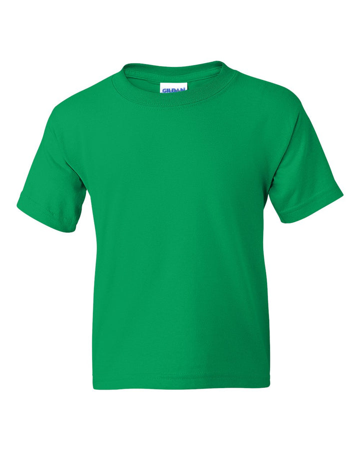 Front View of Irish Green DryBlend® Youth T-Shirt - 8000B