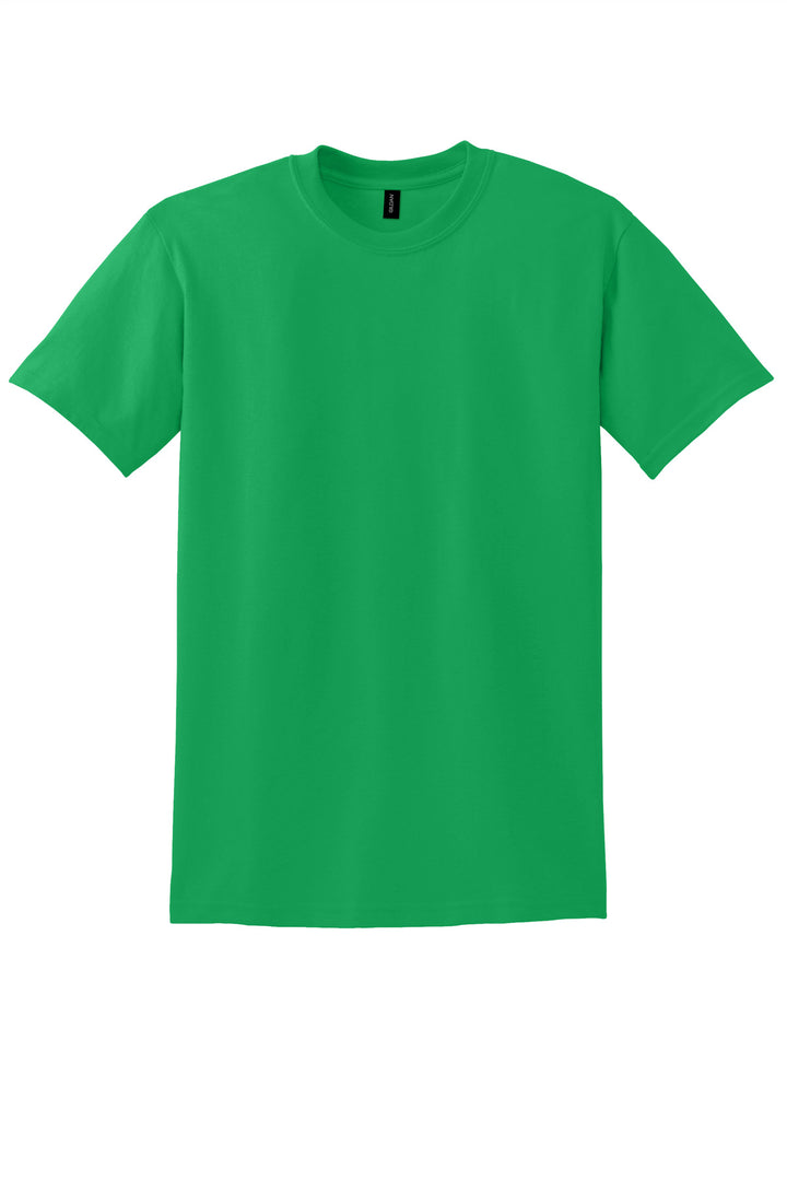 Front View of Irish Green Gildan DryBlend 50 Cotton/50 Poly T-Shirt. 8000