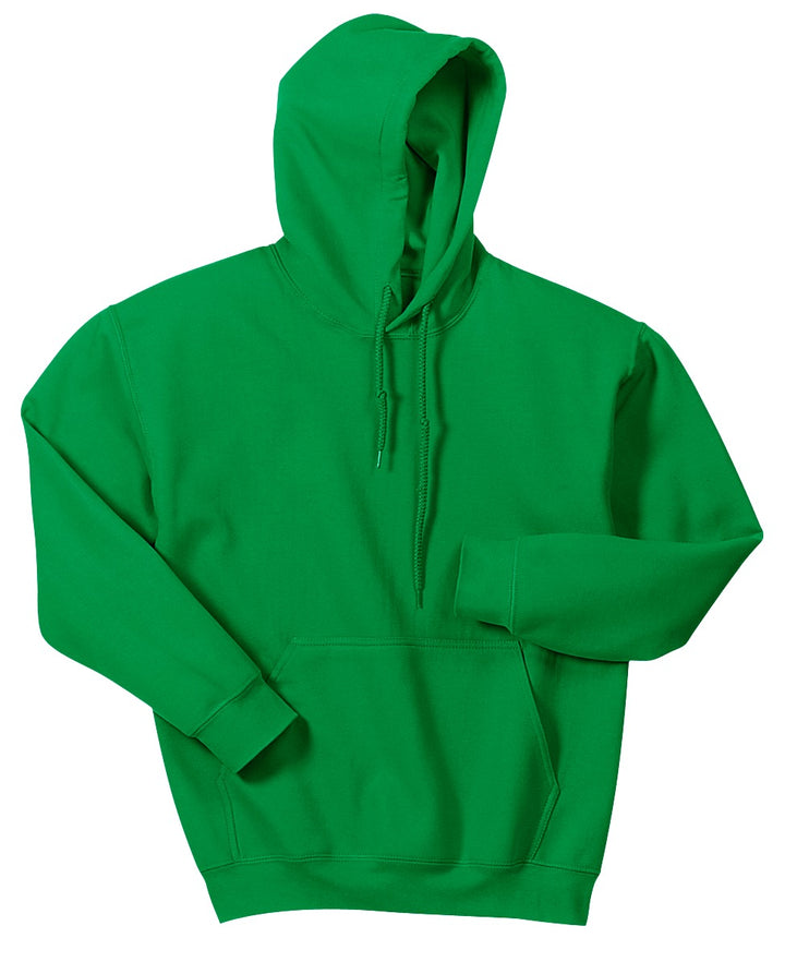 Front View of Irish Green Gildan - Heavy Blend Hooded Sweatshirt. 18500