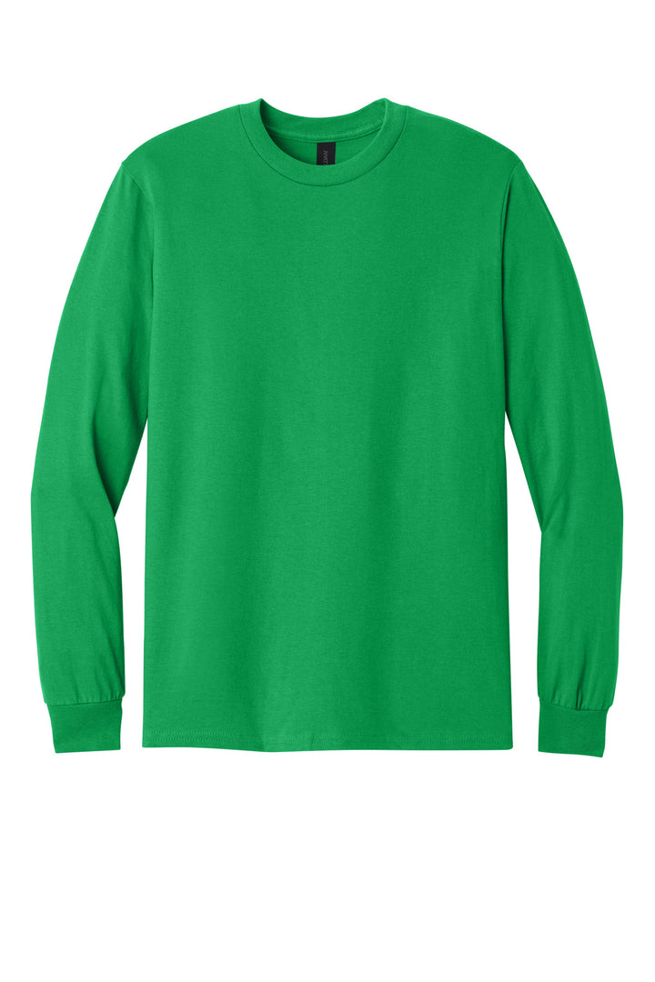 Front View of Irish Green Gildan - Heavy Cotton 100% Cotton Long Sleeve T-Shirt. 5400