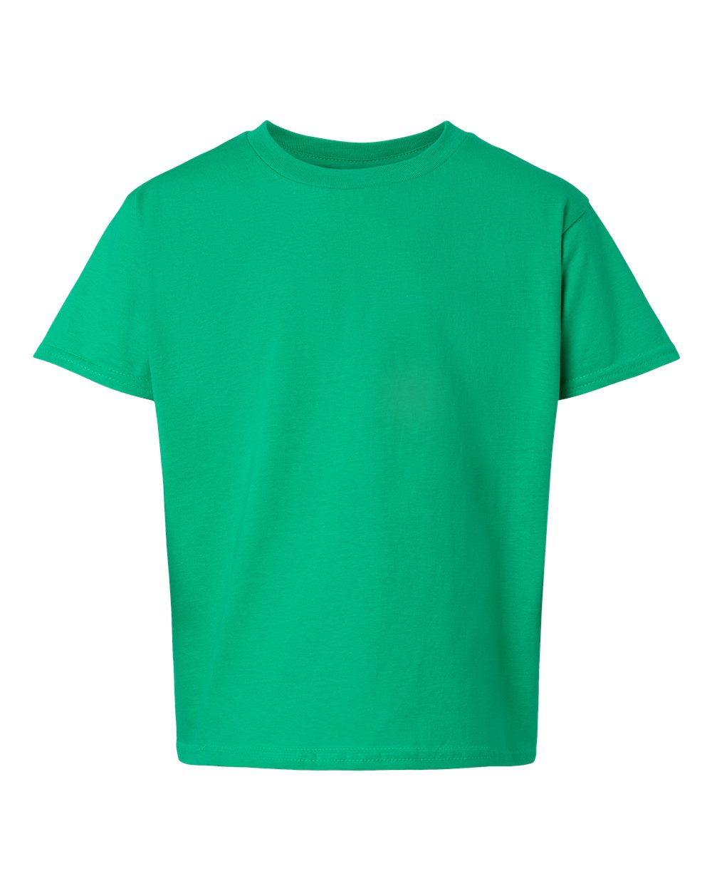 Front View of Irish Green Softstyle® Youth T-Shirt - 64000B
