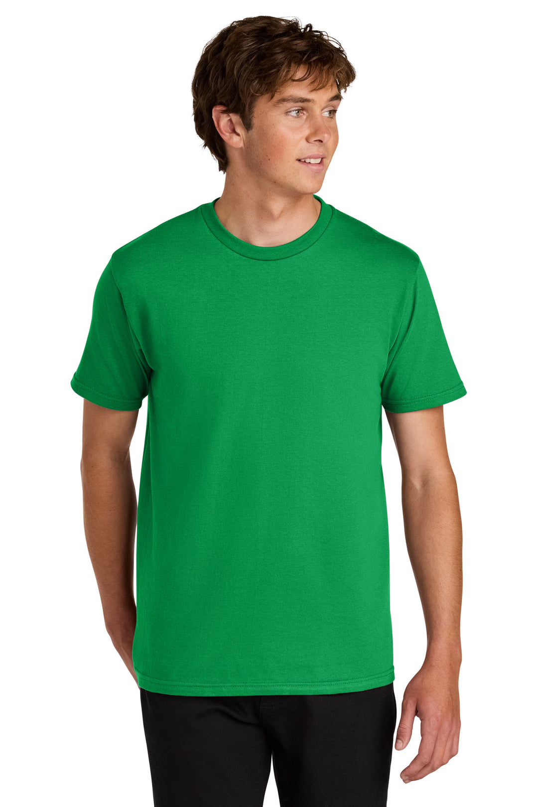 Front View of IrishGreen Gildan Softstyle Midweight Tee 65000