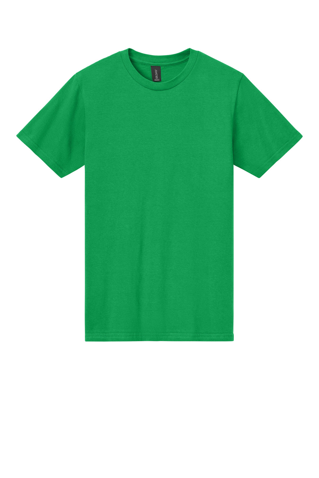 Front View of IrishGreen Gildan Softstyle Midweight Tee 65000