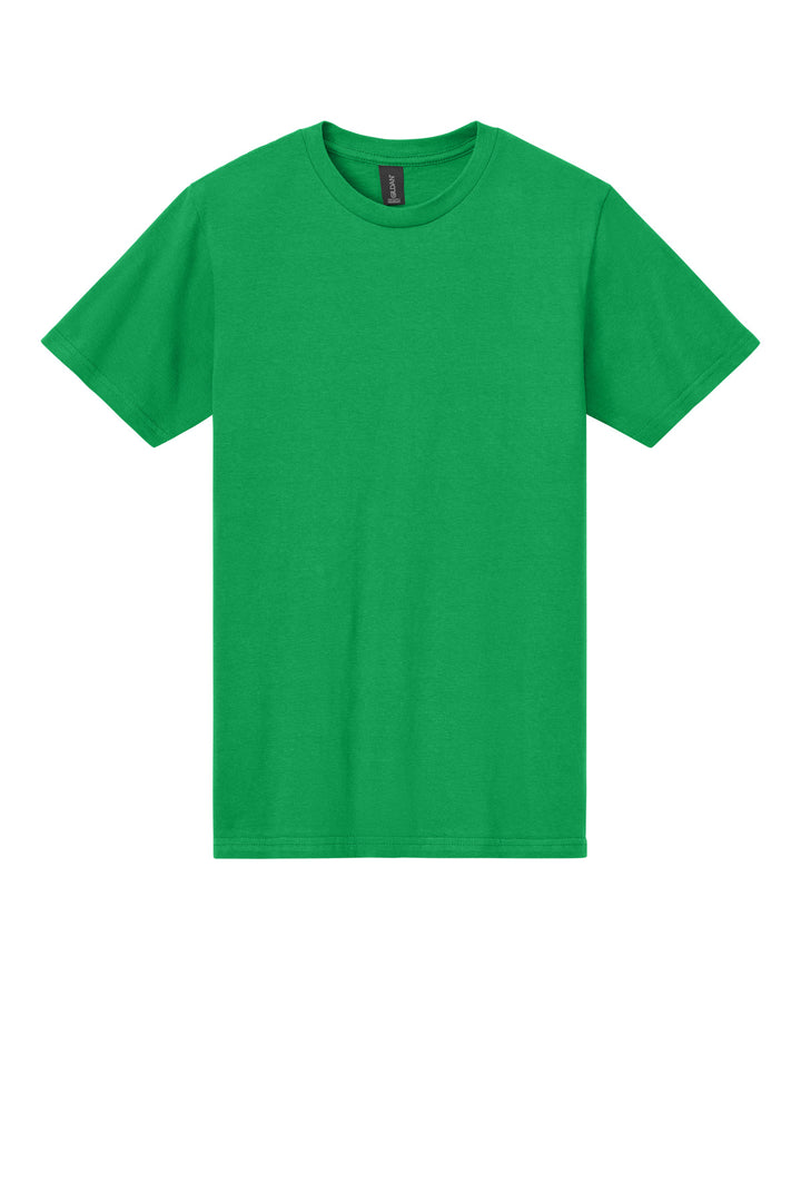 Front View of IrishGreen Gildan Softstyle Midweight Tee 65000