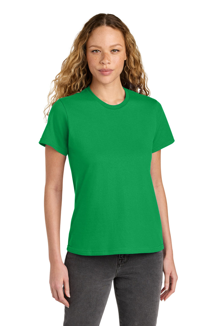 Front View of IrishGreen Gildan Women's Softstyle Midweight Tee 65000L