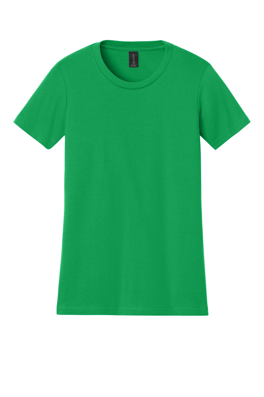 Front View of IrishGreen Gildan Women's Softstyle Midweight Tee 65000L