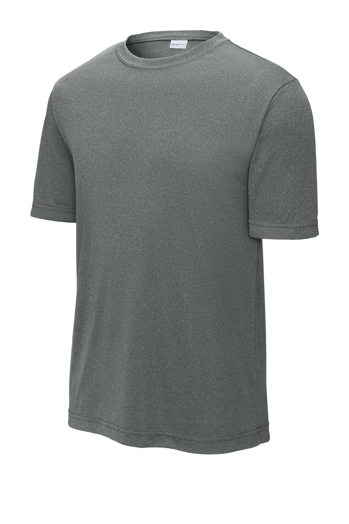 Front View of IronGreyHt Sport-Tek PosiCharge Competitor Tee. ST350
