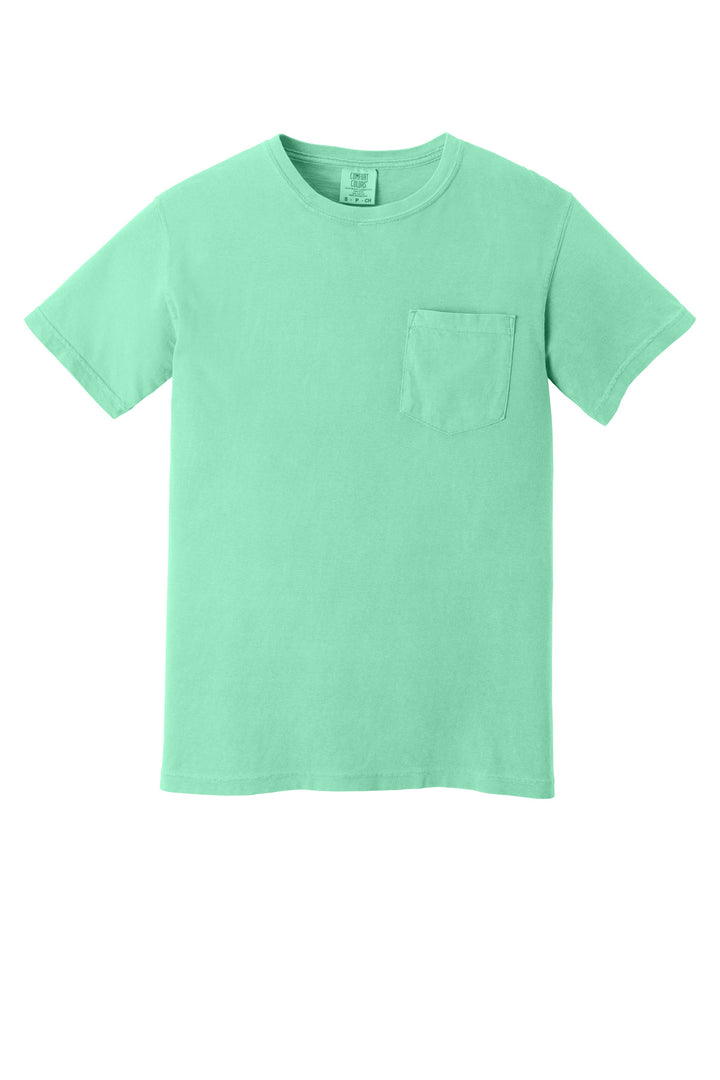 Front View of Island Reef COMFORT COLORS Heavyweight Ring Spun Pocket Tee. 6030