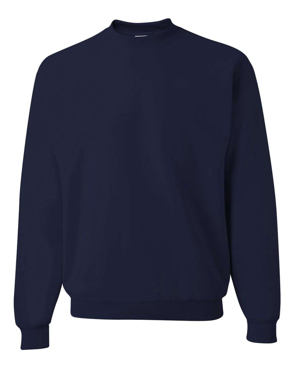 Front View of J. Navy NuBlend® Crewneck Sweatshirt - 562MR
