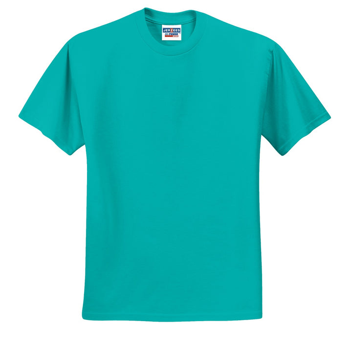 Front View of Jade Jerzees - Dri-Power 50/50 Cotton/Poly T-Shirt. 29M
