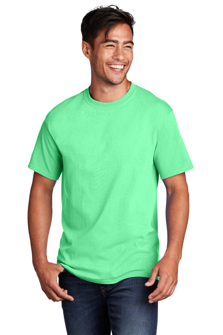 Front View of Jadeite Port & Company - Core Cotton Tee. PC54