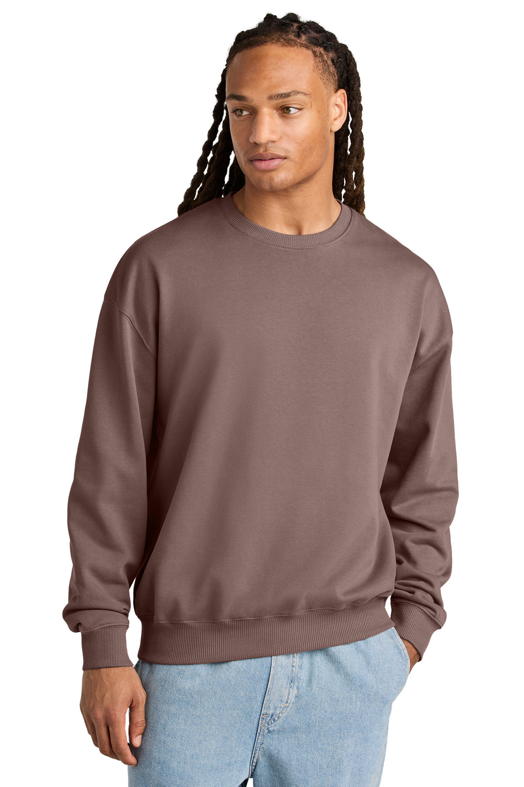 Front View of KaffaCof Stanley/Stella Unisex Ledger Dry Crewneck Sweatshirt SXU029