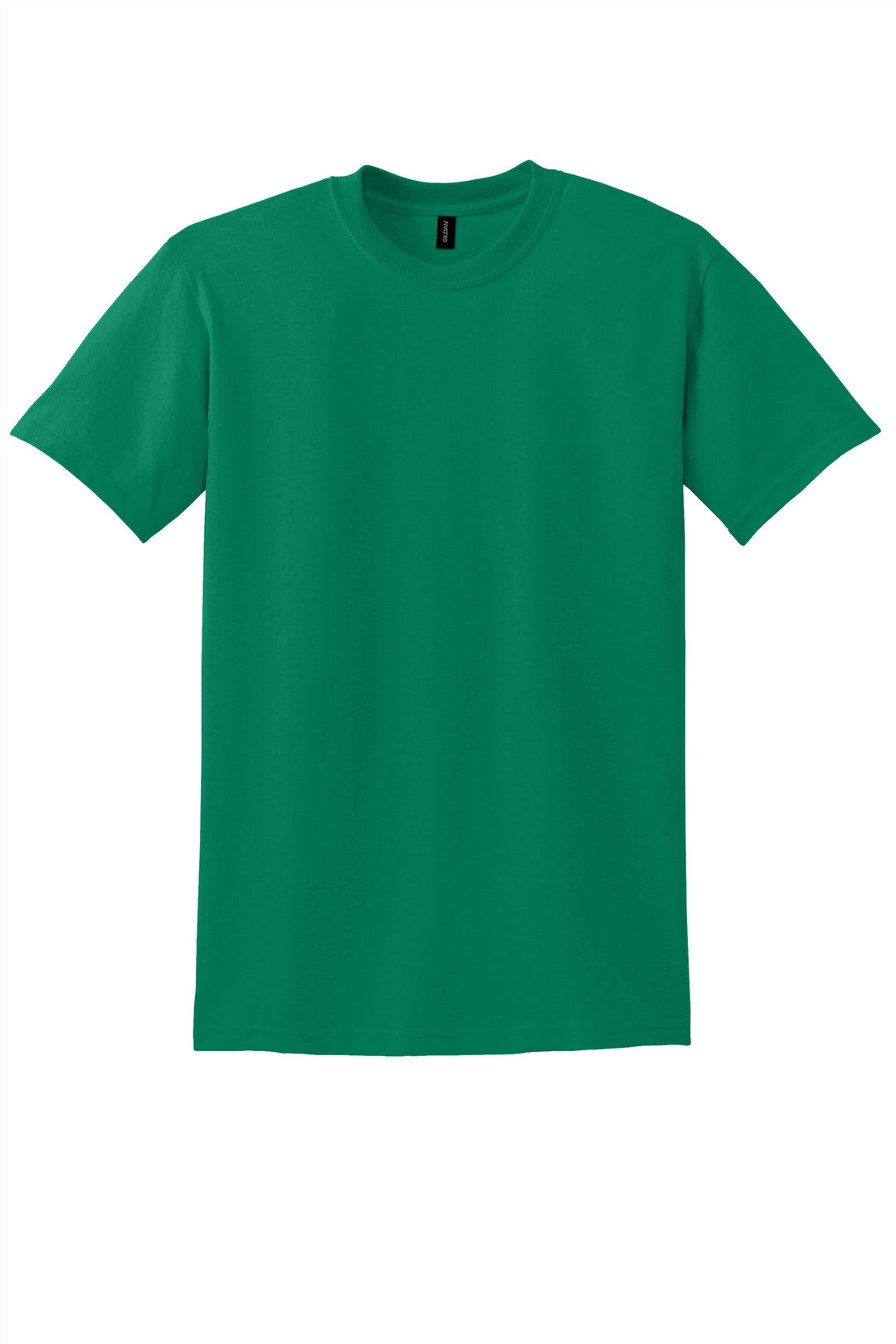 Front View of Kelly Green Gildan DryBlend 50 Cotton/50 Poly T-Shirt. 8000