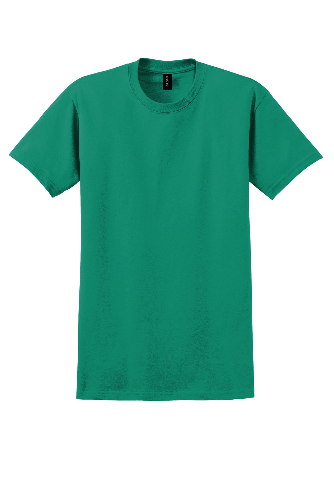 Front View of Kelly Green Gildan - Ultra Cotton 100% US Cotton T-Shirt. 2000