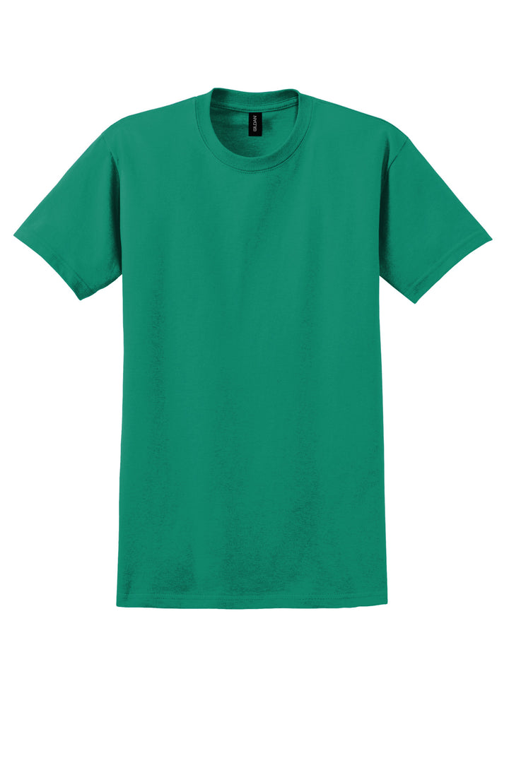 Front View of Kelly Green Gildan - Ultra Cotton 100% US Cotton T-Shirt. 2000