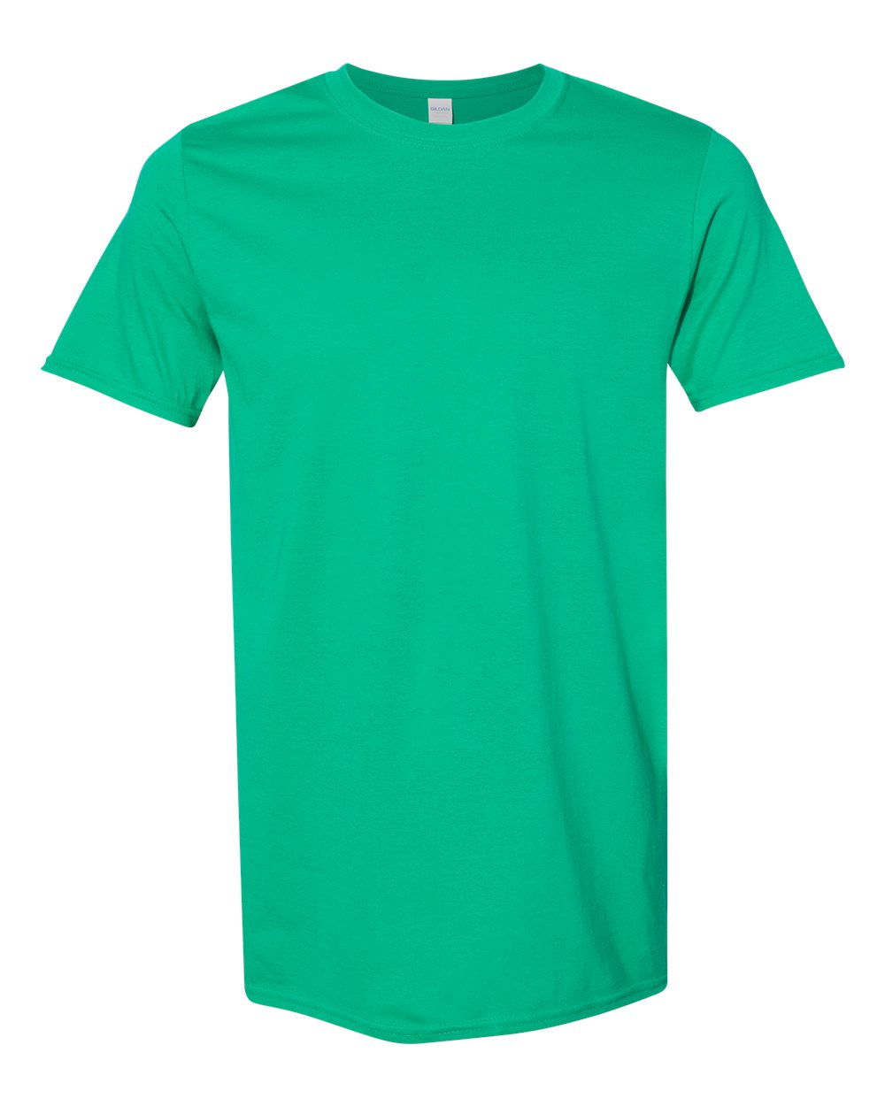 Front View of Kelly Green Softstyle® T-Shirt - 64000