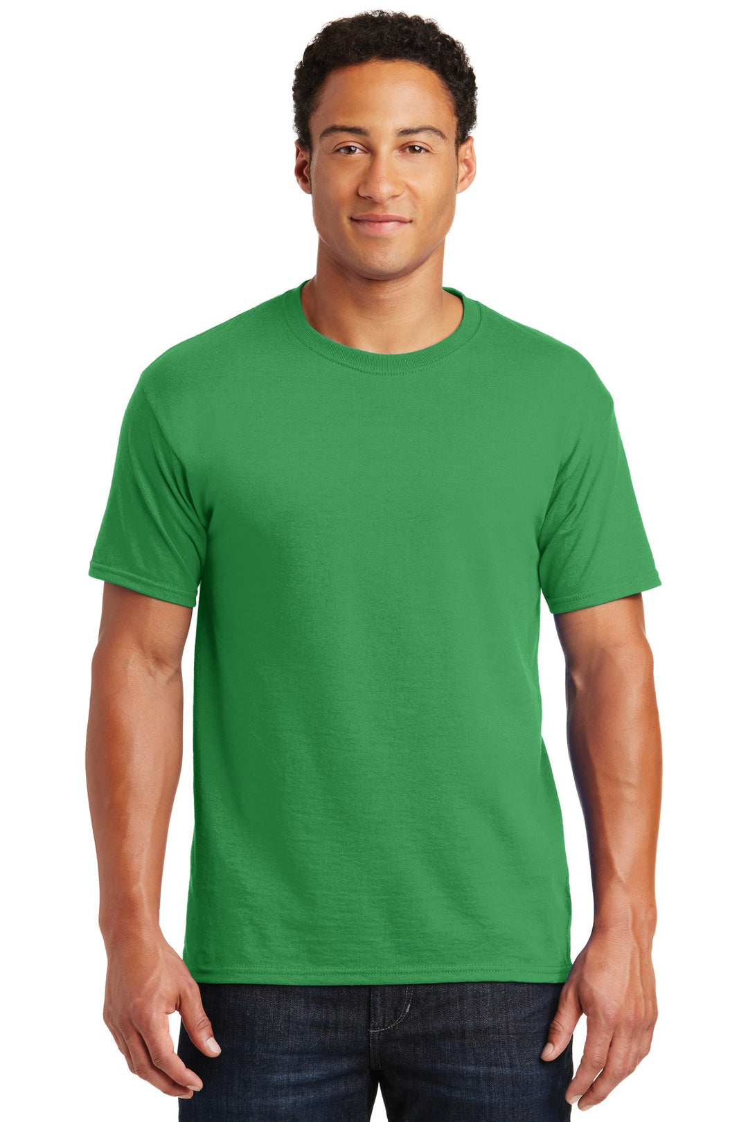 Front View of Kelly Jerzees - Dri-Power 50/50 Cotton/Poly T-Shirt. 29M