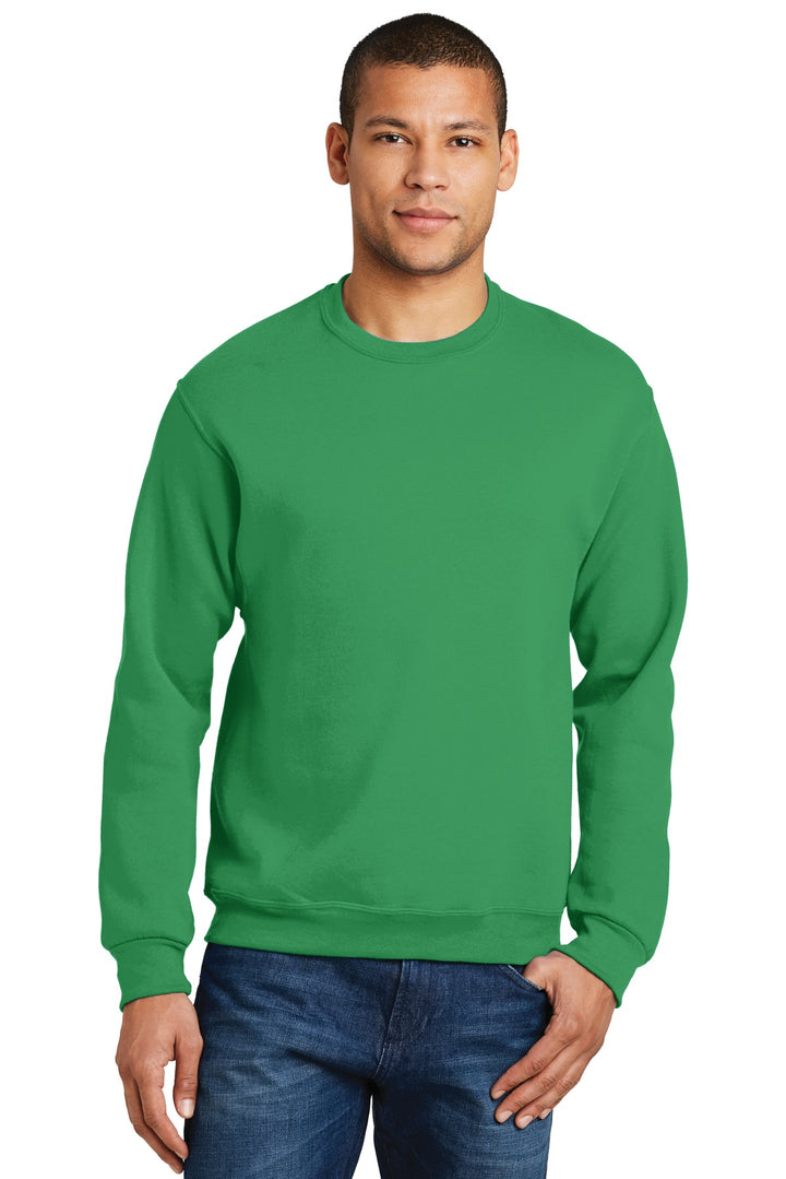 Front View of Kelly Jerzees - NuBlend Crewneck Sweatshirt. 562M