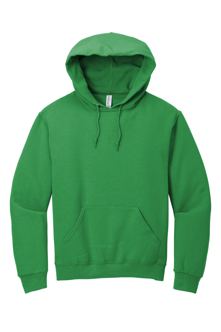 Front View of Kelly Jerzees NuBlend Pullover Hooded Sweatshirt. 996M