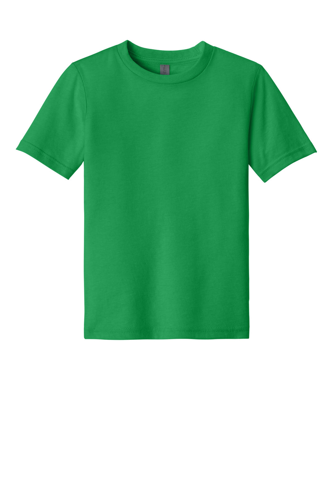 Front View of KellyGreen Next Level Apparel Youth CVC Tee NL3312