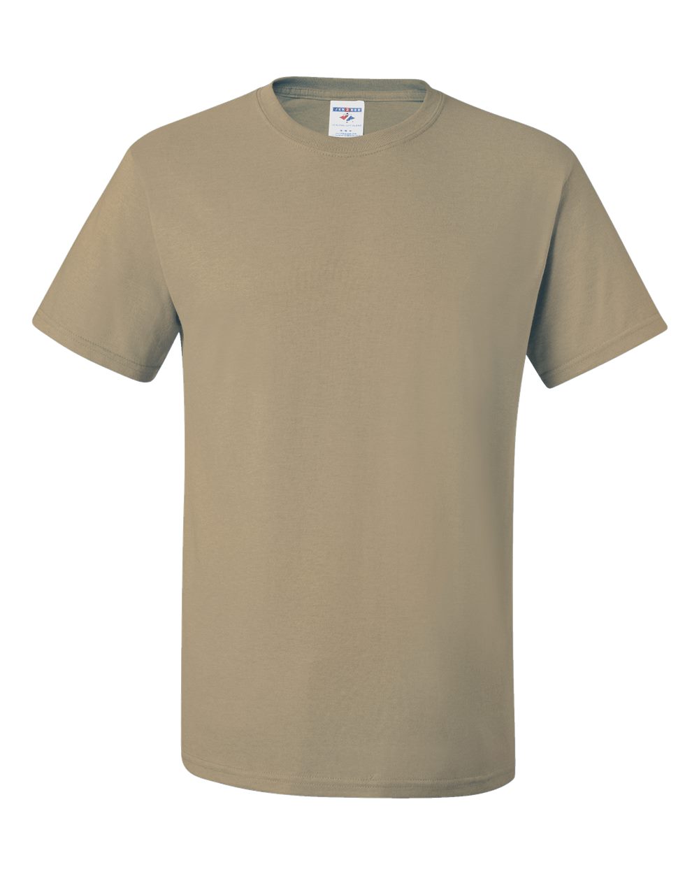 Front View of Khaki Dri-Power® 50/50 T-Shirt - 29MR