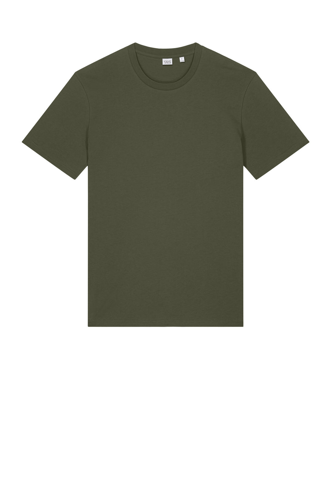 Front View of KhakiGreen Stanley/Stella Unisex Crafter Tee SXU007