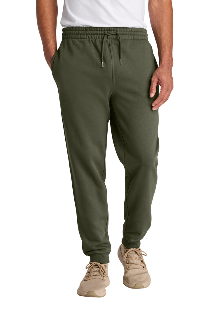 Front View of KhakiGreen Stanley/Stella Unisex Flyer Jogger SXU006