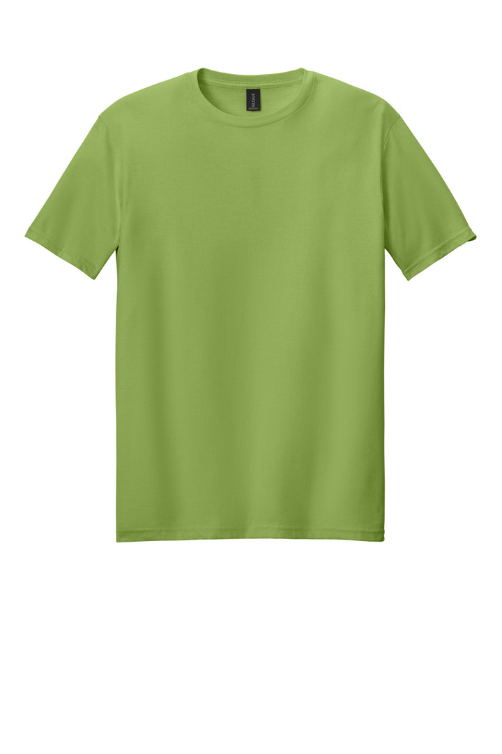 Front View of Kiwi Gildan Softstyle T-Shirt. 64000