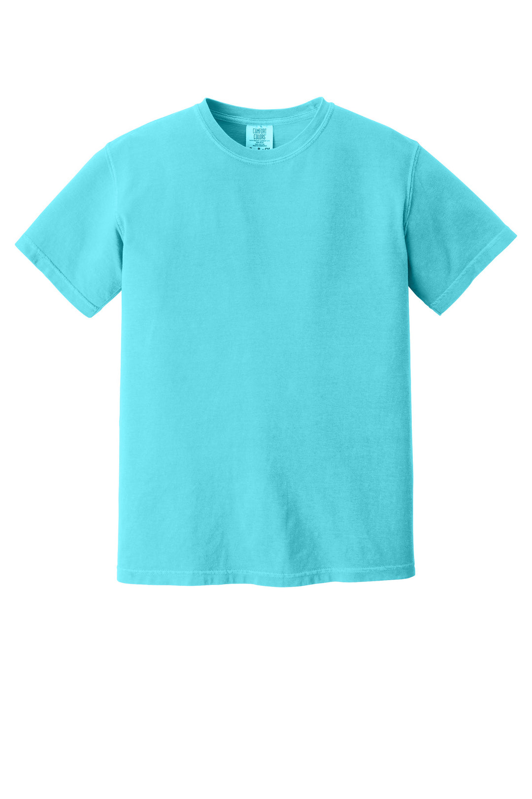 Front View of Lagoon COMFORT COLORS Heavyweight Ring Spun Tee. 1717