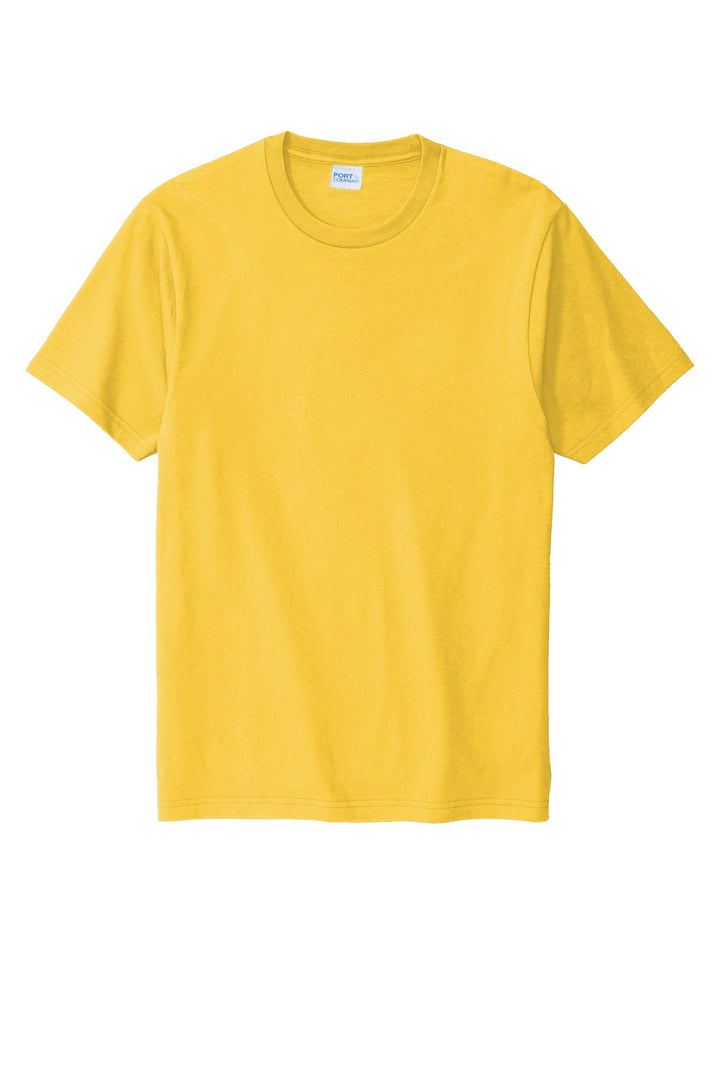 Front View of Lemon Yellow Port & Company Bouncer Tee PC600