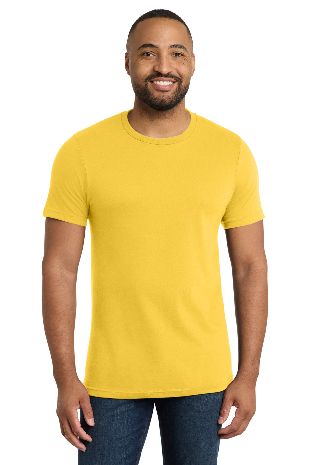 Front View of Lemon Yellow Port & Company Bouncer Tee PC600