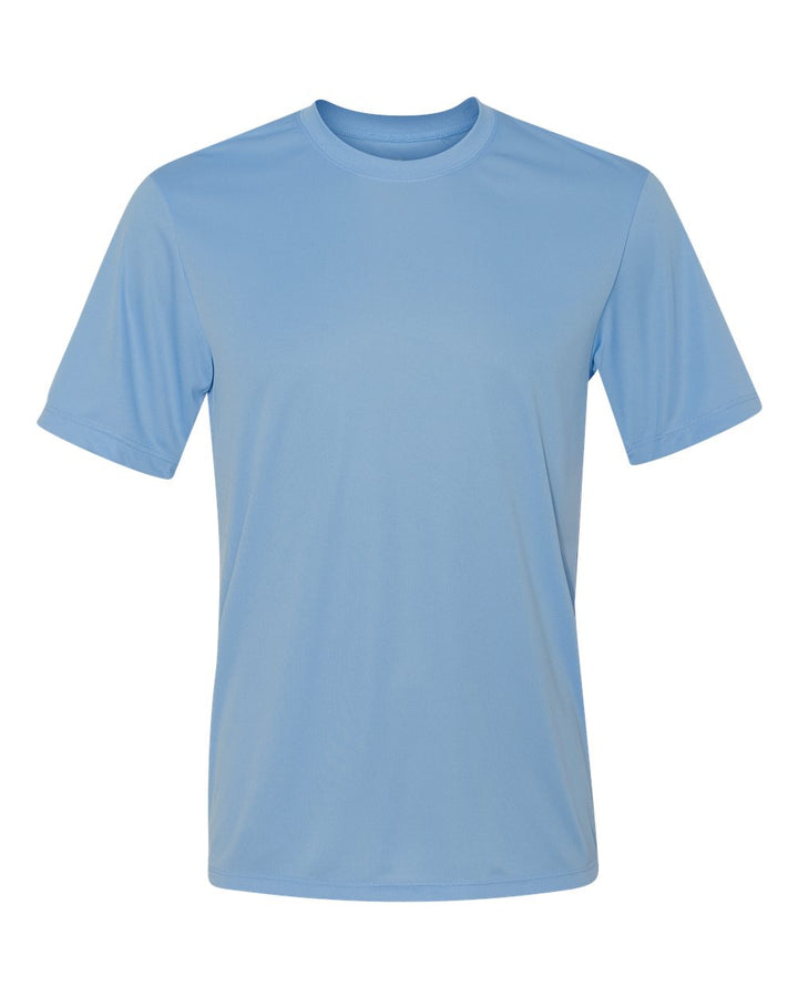 Front View of Light Blue Cool DRI® Performance T-Shirt - 4820