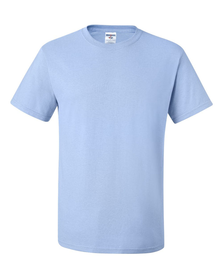 Front View of Light Blue Dri-Power® 50/50 T-Shirt - 29MR