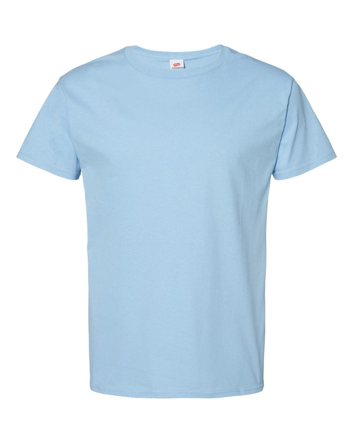 Front View of Light Blue Essential-T T-Shirt - 5280