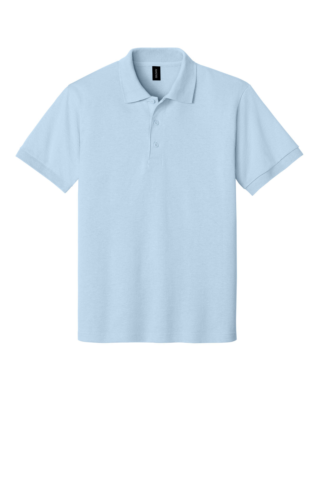 Front View of Light Blue Gildan - DryBlend 6-Ounce Jersey Knit Sport Shirt. 8800