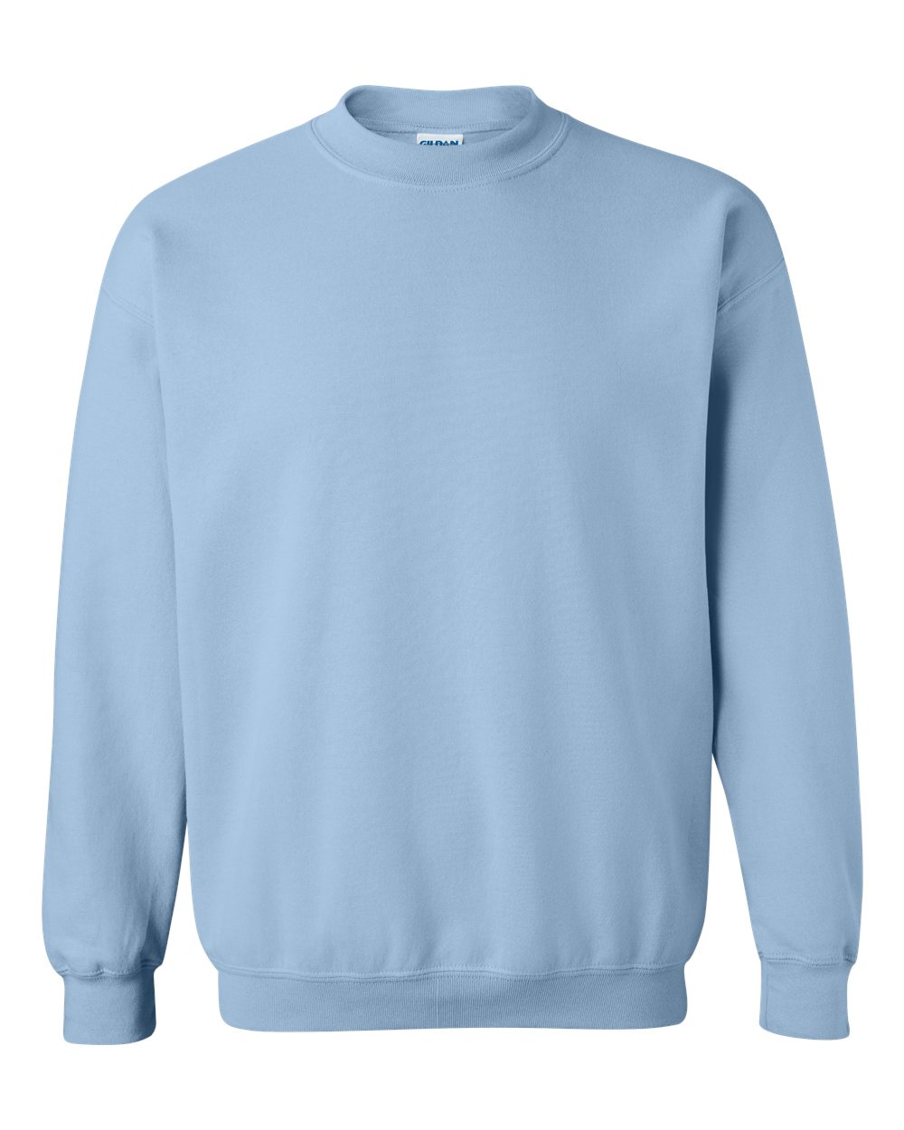 Front View of Light Blue Heavy Blend™ Crewneck Sweatshirt - 18000