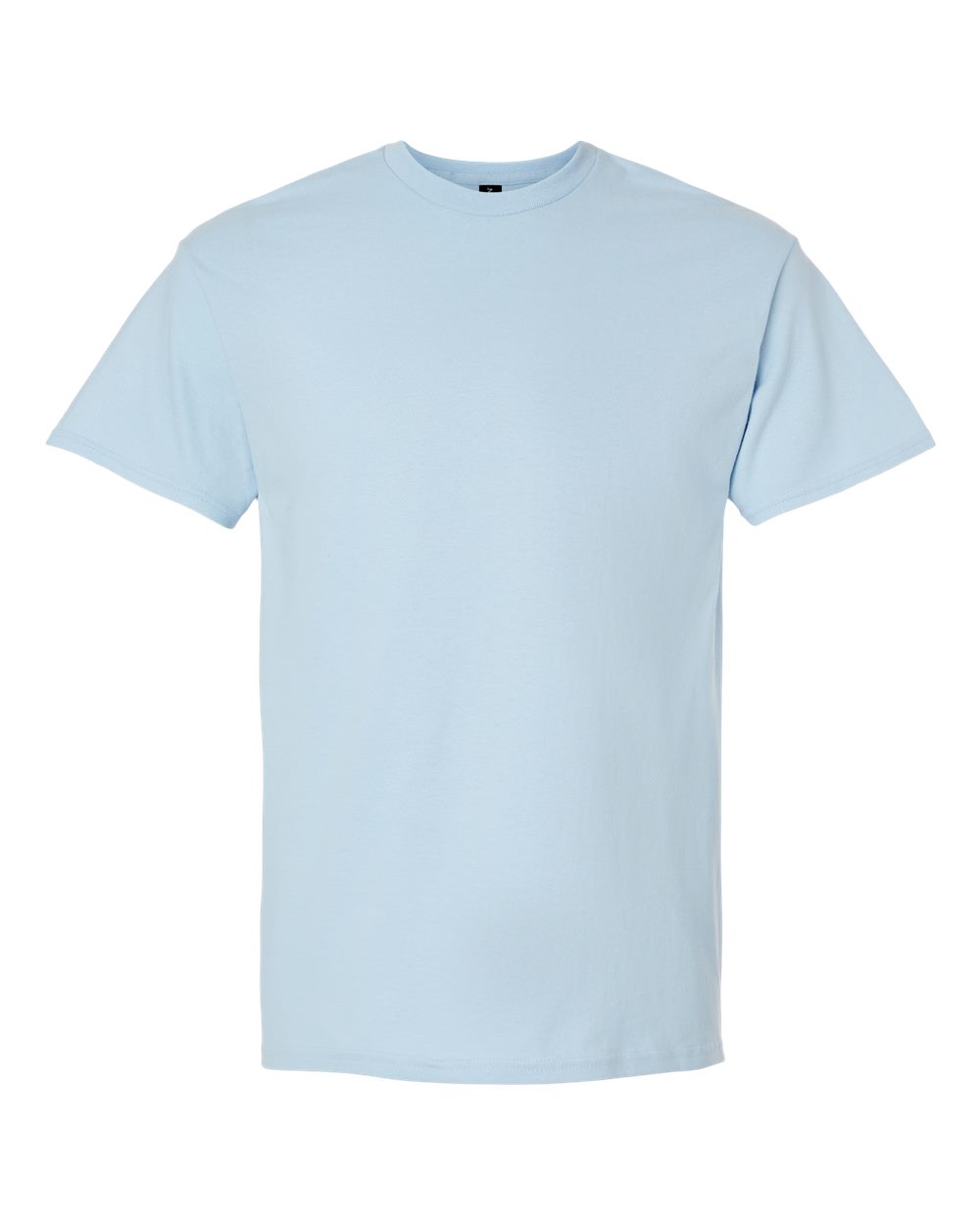 Front View of Light Blue Ultra Cotton® T-Shirt - 2000