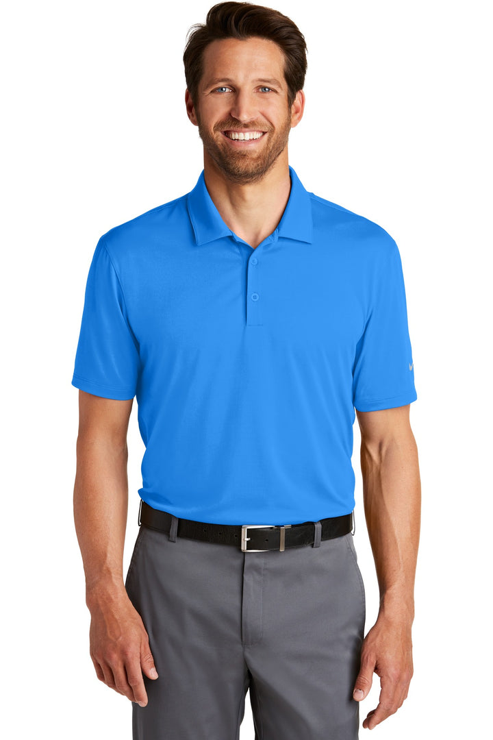 Front View of Light Photo Bl Nike Dri-FIT Legacy Polo. 883681