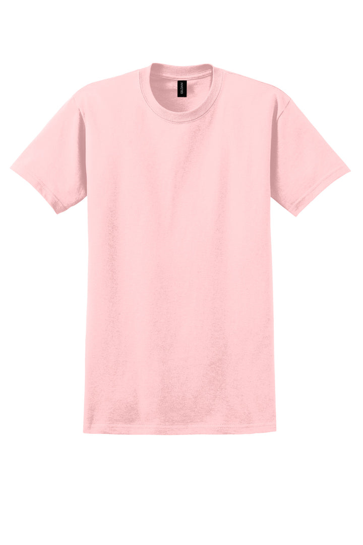 Front View of Light Pink Gildan - Ultra Cotton 100% US Cotton T-Shirt. 2000