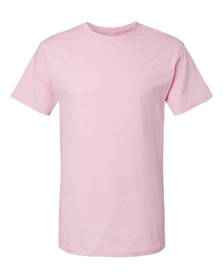 Front View of Light Pink Gold Soft Touch T-Shirt - 4800