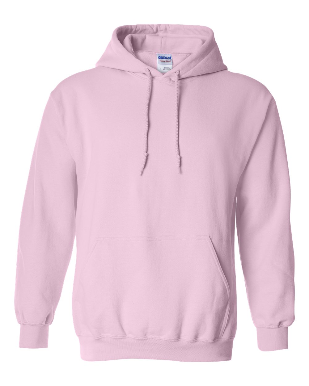 Front View of Light Pink Heavy Blend™ Hooded Sweatshirt - 18500