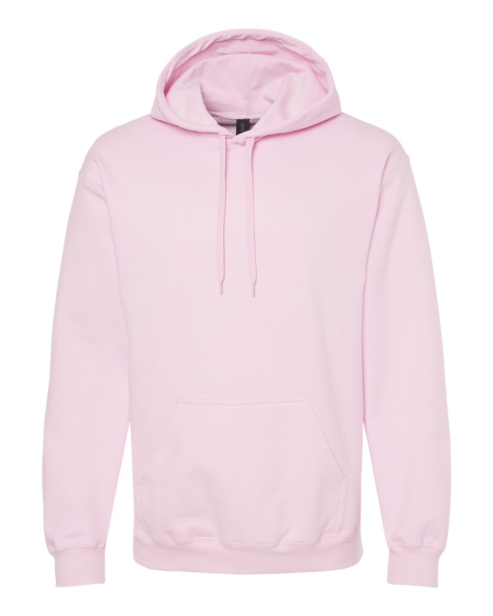 Front View of Light Pink Softstyle® Midweight Hooded Sweatshirt - SF500