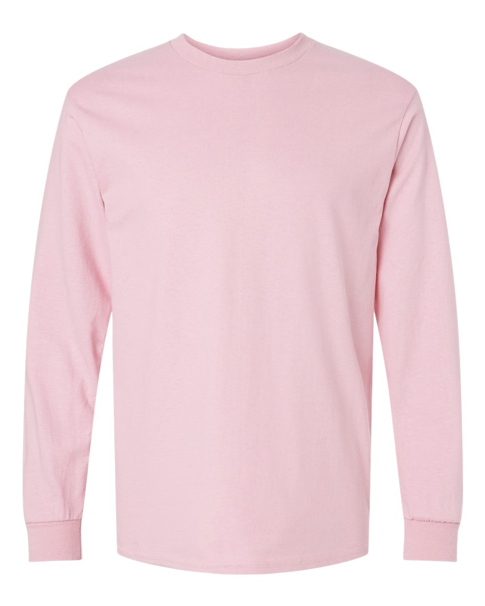Front View of Light Pink Ultra Cotton® Long Sleeve T-Shirt - 2400
