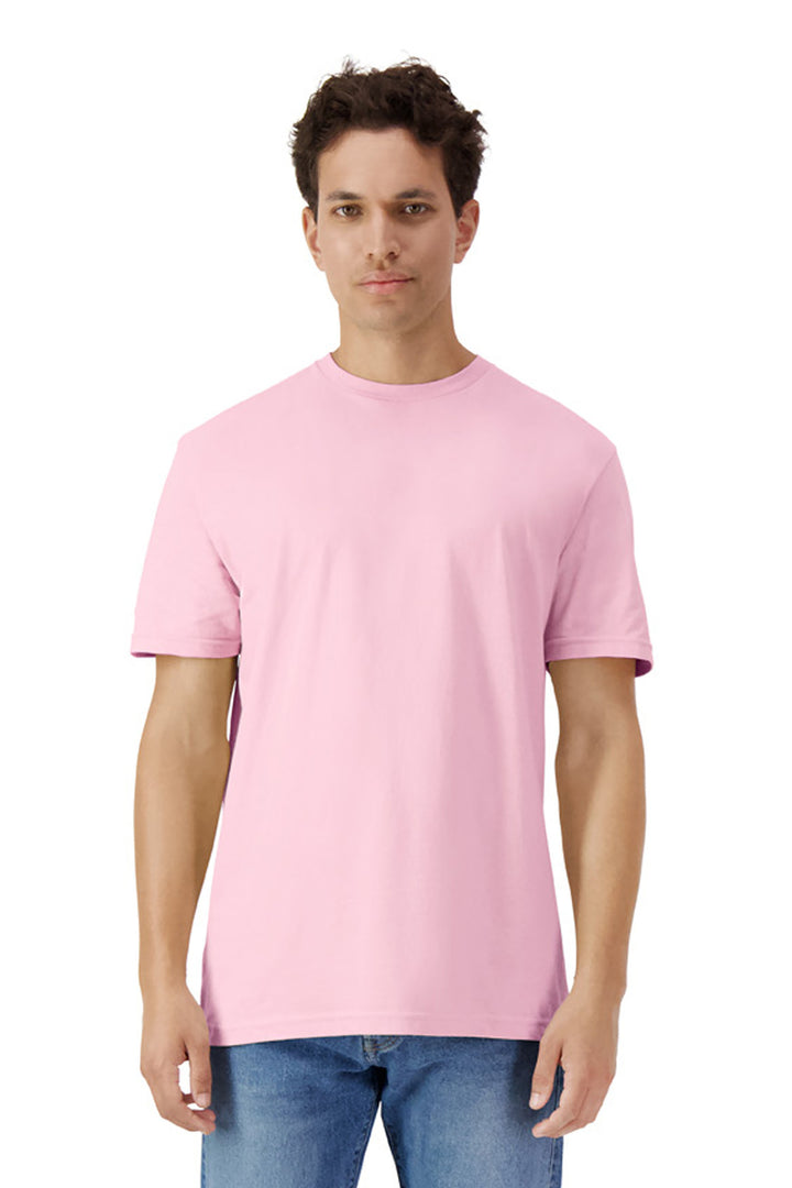Front View of LightPink Gildan Light Cotton Tee 3000