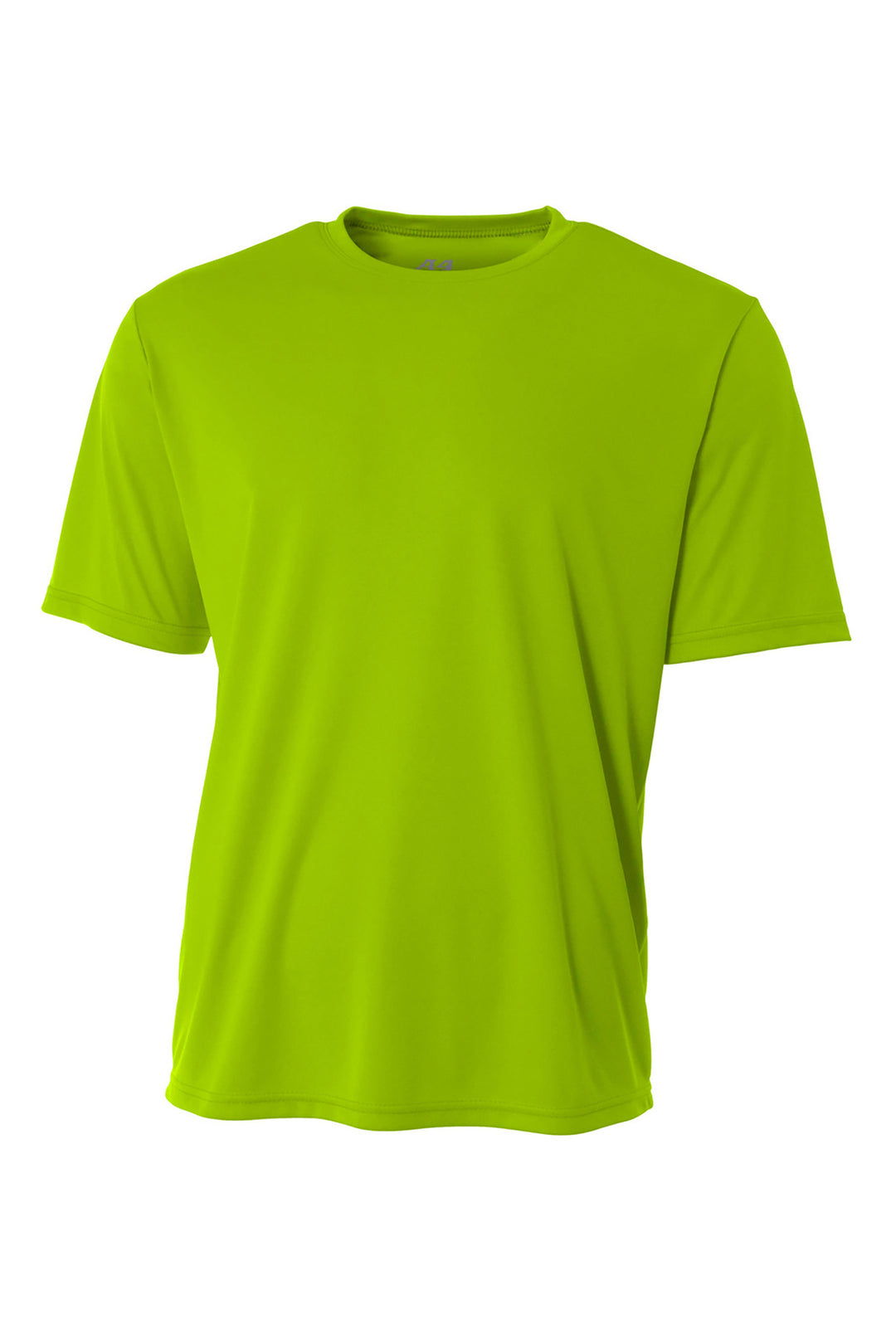 Front View of Lime A4 Cooling Performance Short Sleeve Tee A4N3142