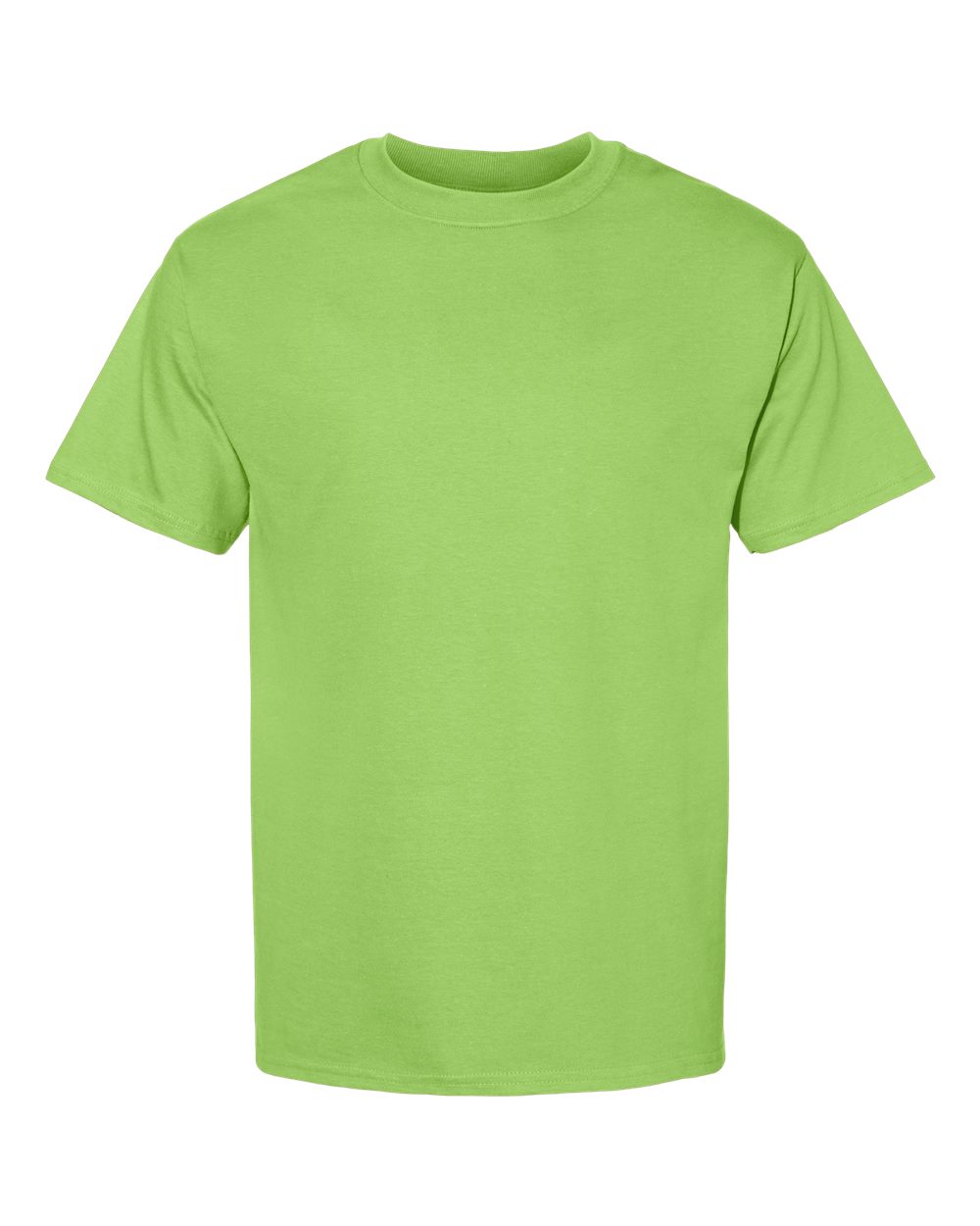 Front View of Lime Beefy-T® T-Shirt - 5180