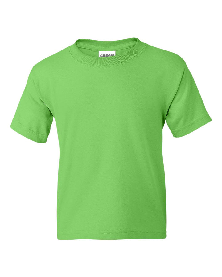 Front View of Lime DryBlend® Youth T-Shirt - 8000B