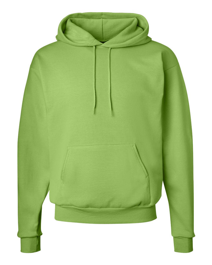 Front View of Lime Ecosmart® Hooded Sweatshirt - P170